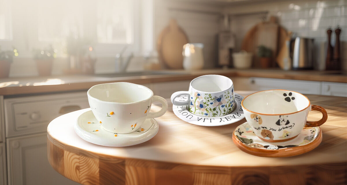 Кружки с блюдцами<br>в подарок