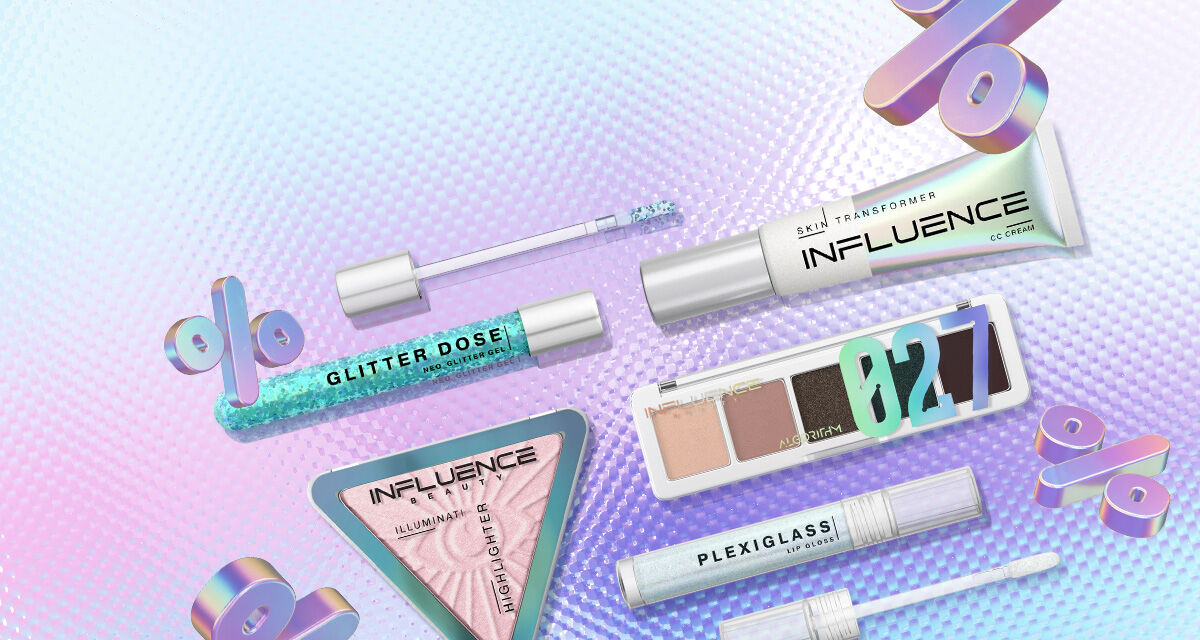 Скидки до 25% на косметику Influence Beauty