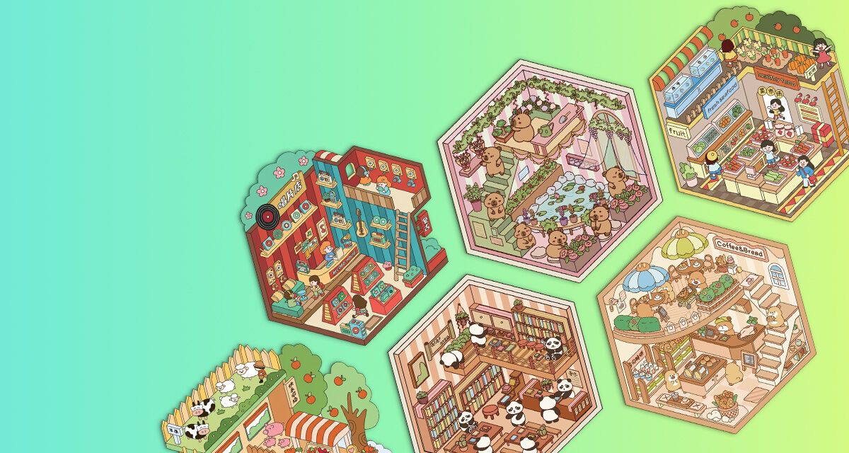 Набор румбокс-наклеек «Яркий»